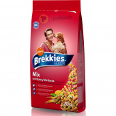 Суха храна Brekkies Mix Beef с говеждо и ориз - за кучета средни и големи породи над 1 година